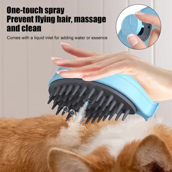 Pet Brush Brushes Hair 1 Massage Cat 3 Steamy Electric Removal Whale Comb Cat Dog in Brush Grooming Steam Hair Combs Shape 5