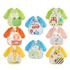 0-3 Years Baby EVA Waterproof Anti-dirty Bib Long Sleeve Strap Coat Dirt Proof Soft Feeding Bib Cute Cartoon Pattern Burp Cloths 2