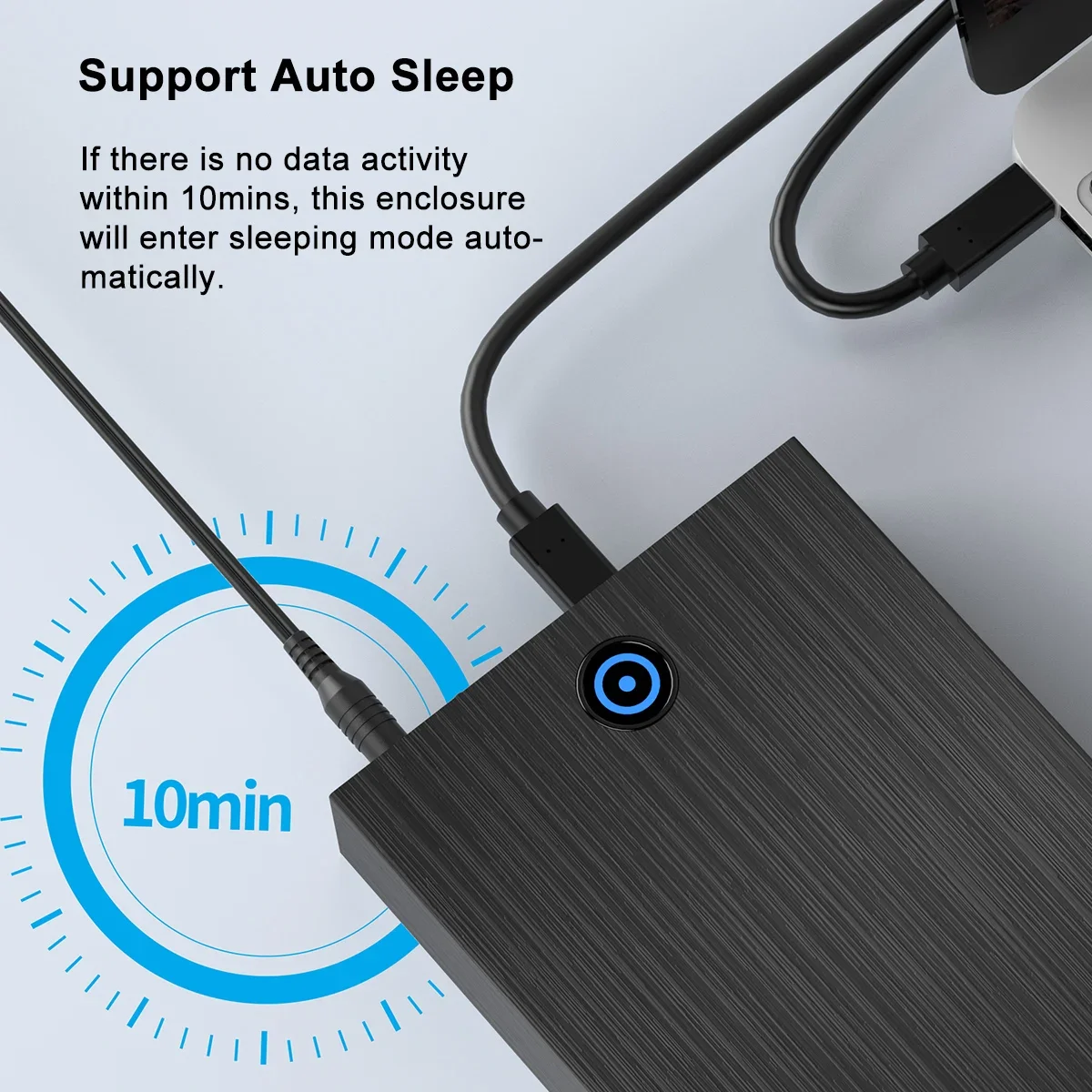 MAIWO PC ̽  ϵ ̺ Ŭ, ˷̴  , USB3.2 Gen 2 Ÿ C Ŭ, 2.5 ġ, 3.5 ġ SATA HDD, SSD ̽