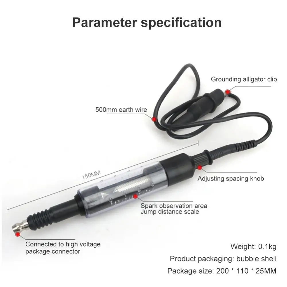 New Adjustable Car Spark Range Test Spark Plugs Tester Wires Coils Diagnostic Tool Coil Ignition System Tester Repair Tool