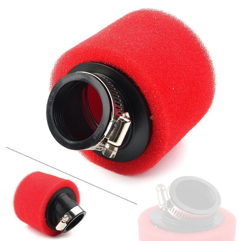 

35mm 38mm 42mm 45mm 48mm Pit Dirt Bike Angled Foam Air Filter Systems for 110cc 125cc KLX CRF50 CRF70 Red Motorcycle Accessory