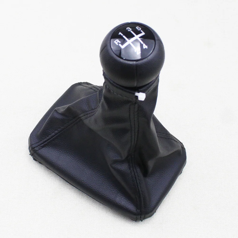 

KUMMYY 5 Speed Car Shift Gear Knob and Gaitor Leather Boot fit for Vauxhall Opel MERIVA A 2003-2005 2007-2010