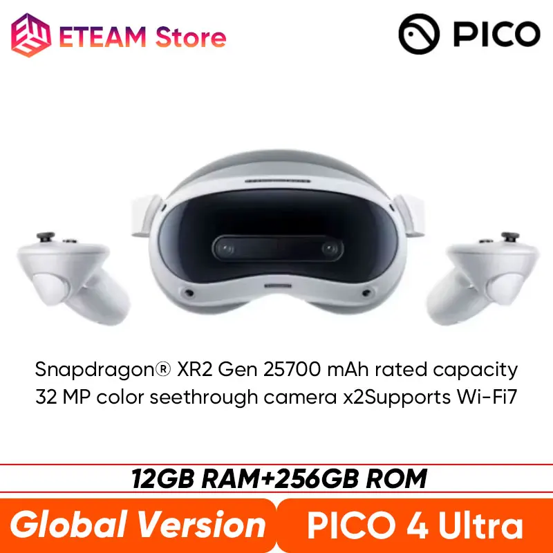 PICO 4 Ultra VR MR Headset 3D Wireless Mobile All-in-One VR