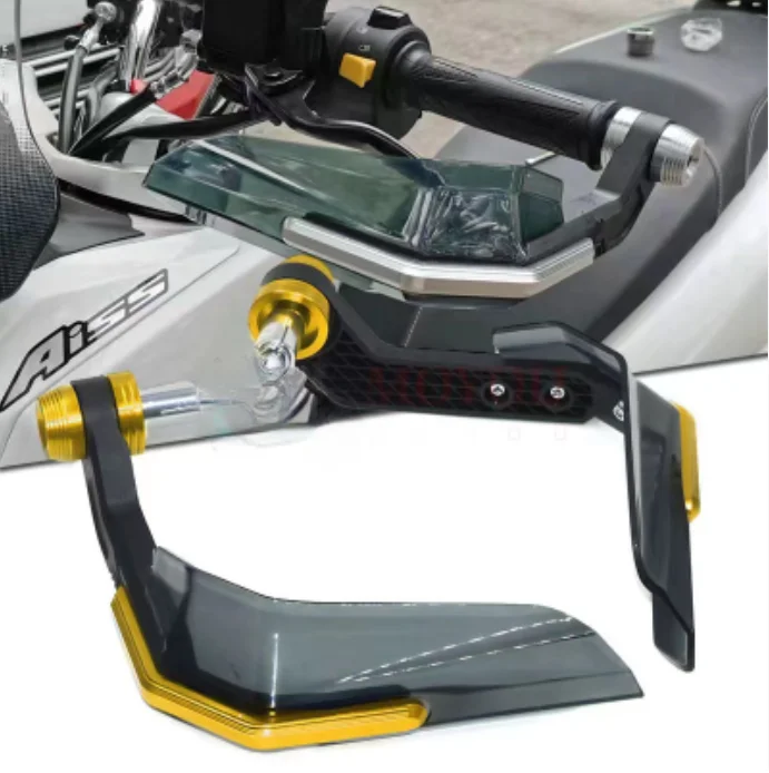 Handlebar Protectors Windproof Universal 7/8" For Motorcycle Scooter Mountain E-Bike Brake Lever Guard Aluminum Stiffener
