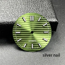 Grooved Dial with Green Luminous - Watch Modification Hands & Dial Set (Only the dial 2)