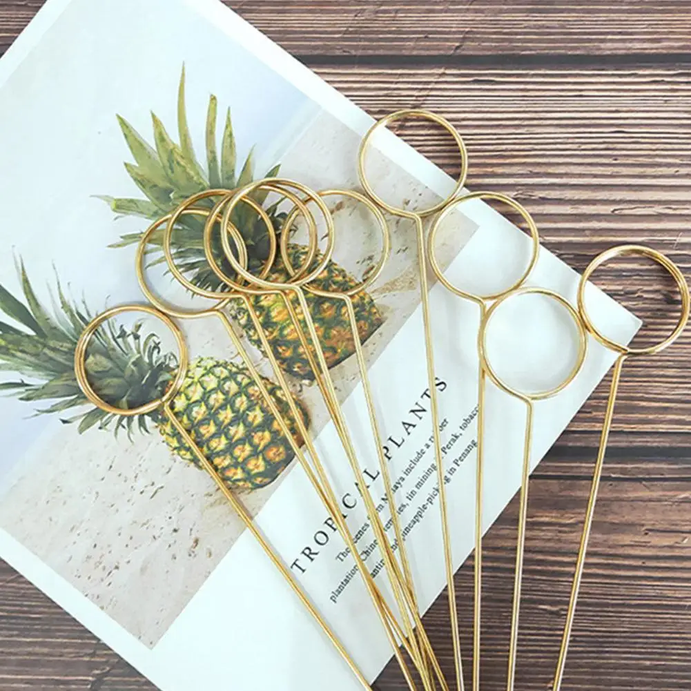 Sleek Design Card Clip Greeting Card Holder Elegant Metal Holders Heart/round Shape Clips for Greeting Cards Floral