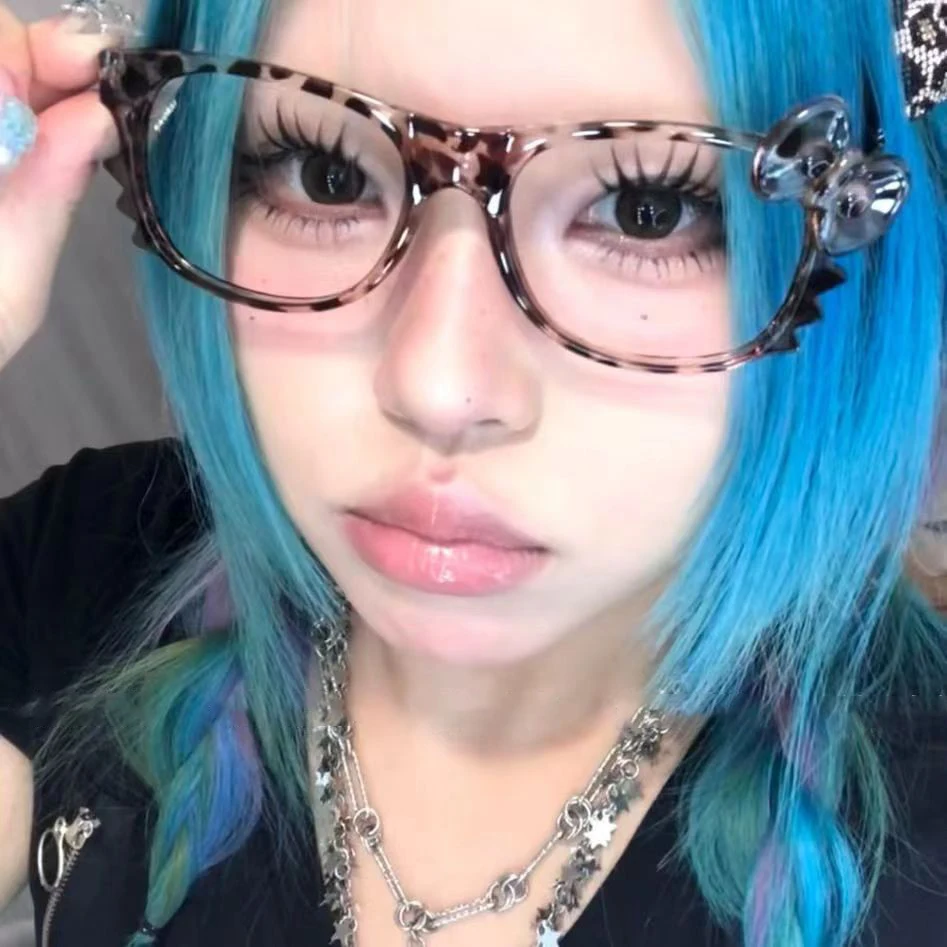 Eyeglasses Frames Women Fashion Korean Kawaii emo Harajuku Cute Y2k