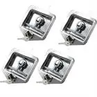 4 x Trailer Door Latch T-Handle Locking With 8 x Key Gaskets Durable 304 Stainless Steel Rust Resistant durable door locking knob tab 1584 4616 car window locker for chevytahoe gmc yukon interior front rear side