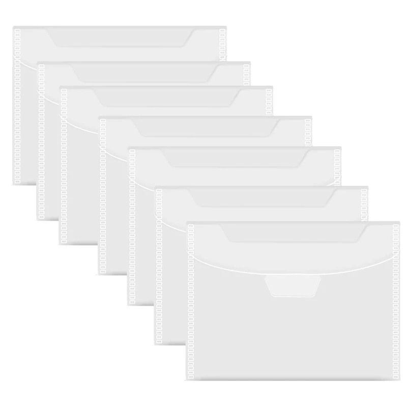 

20 Pcs Clear Stamp And Die Storage Bag Resealable Storage Pocket Large Envelope Case For DIY Scrapbooking Paper Card