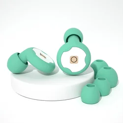 Pair of Soft Silicone Reusable Noise - Reducing Earplugs - Ideal for Sleep, Travel, and Swimming Noise Protection (10)