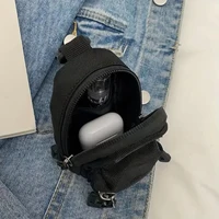 Porte-monnaie d'extérieur de style coréen à la mode, sac à bandoulière simple pour dames exquis, écouteurs de voyage, porte-monnaie de rangement, 1 ensemble 2