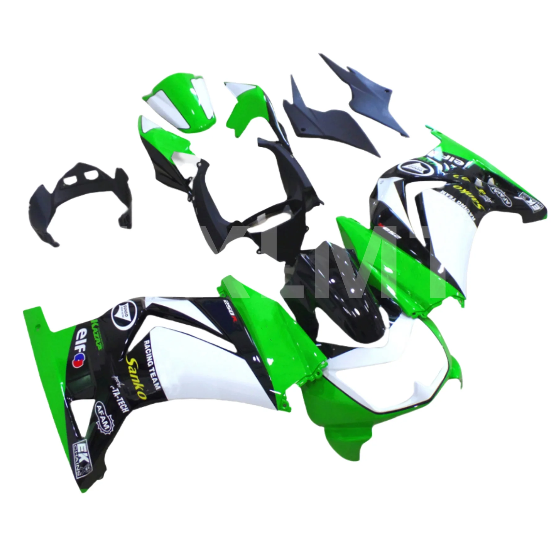 Motorcycle Fairings Kit for KAWASAKI Ninja ZX250R 08 09 10 11 12 ZX 250R EX250 2008 2010 2012 Injection Green Bodywork Set - Image 3