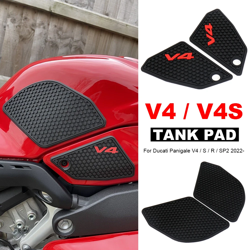 Tank Grips For Ducati Panigale V4S PANIGALE V4R V4SP2 2022 Fuel Tank Pad Tank Protection Sticker
