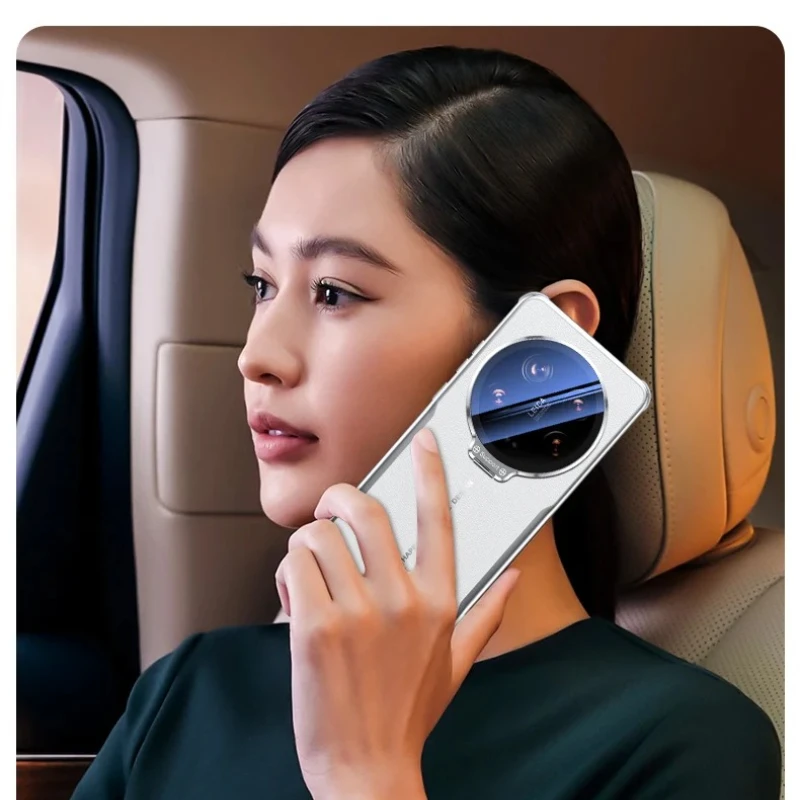 Premium Shockproof Leather Case with HD Camera Lens Protector