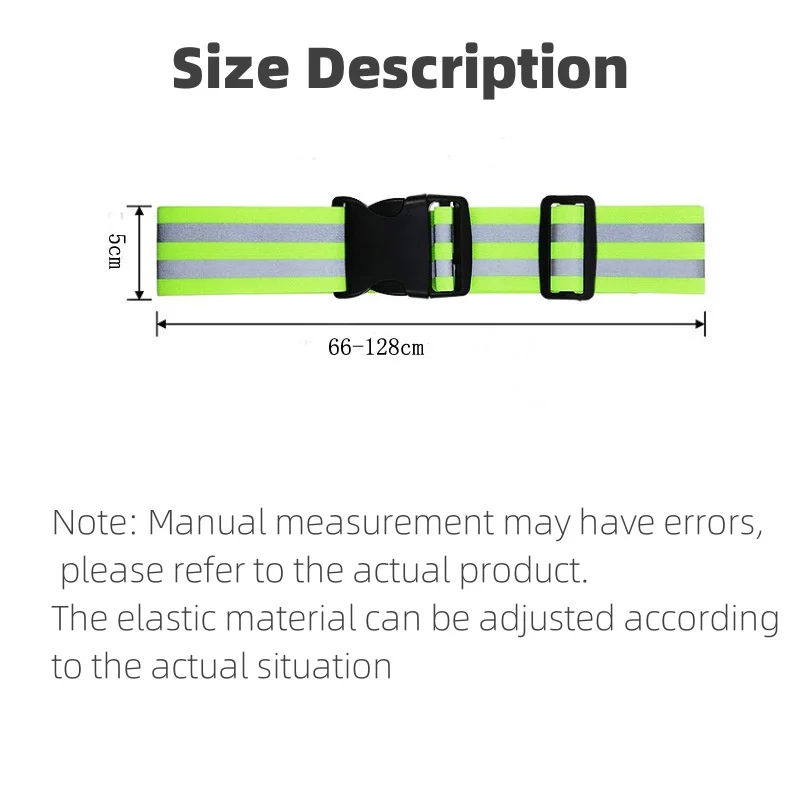 Reflective Adjustable Cycling Belt for Night Safety