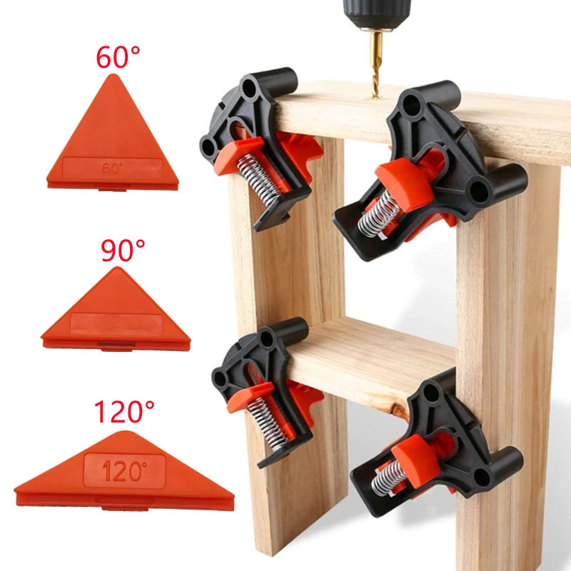12pcs Clamp Set 60/90/120 Degrees Corner Clamp Wood Angle Clamps