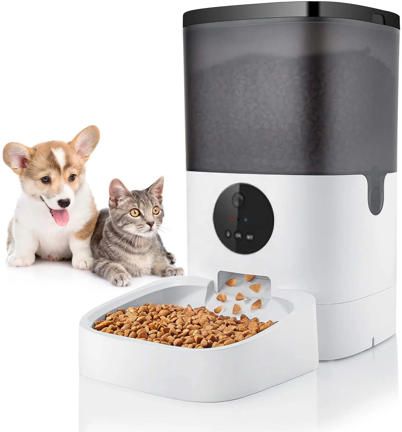 

Automatic Intelligent Large Feeder Small Dog And Cat Pet Food Bowl Auto Feeder Large Wifi 2022 For Cat Dog With Timer Camera
