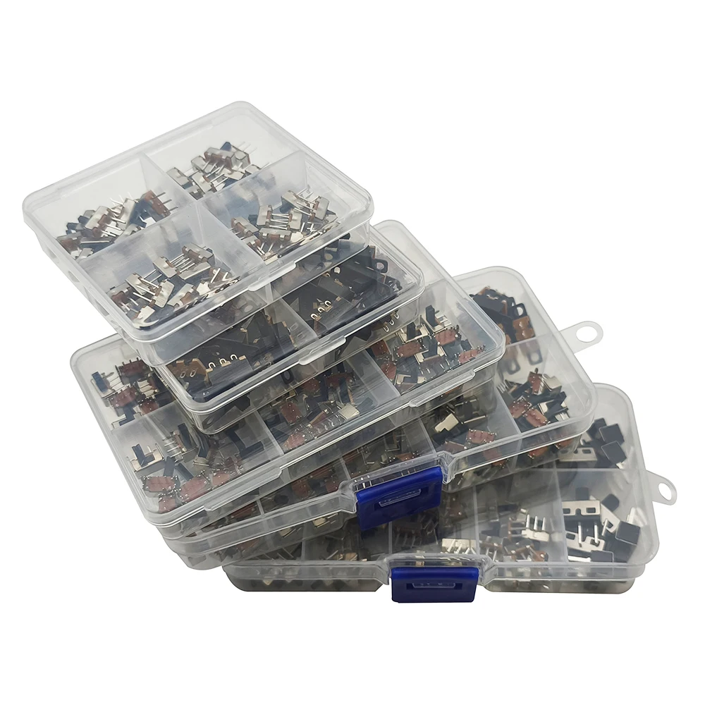 Versatile 3-Pin PCB Slide Toggle Switch - Adjustable Handle Height (1P2T SPDT On-Off)