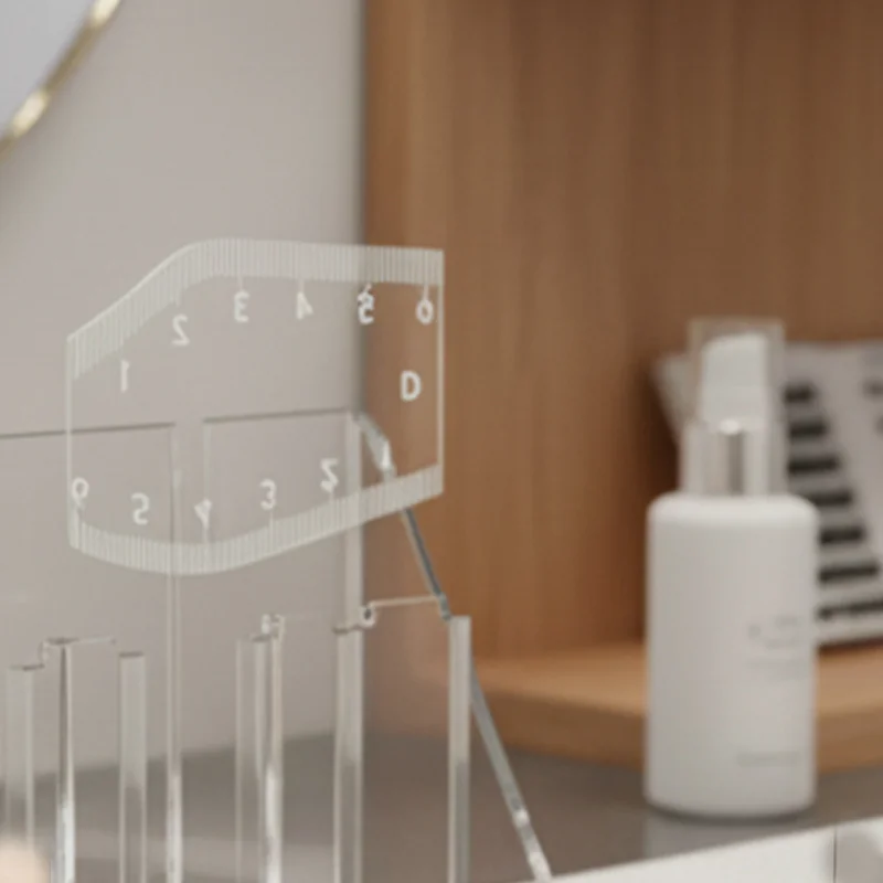 5PCS PMU Brow Ruler - Transparent Microblading Measurement Tool with CM/MM Scale, Symmetry Guide for Permanent Makeup & Tattoo