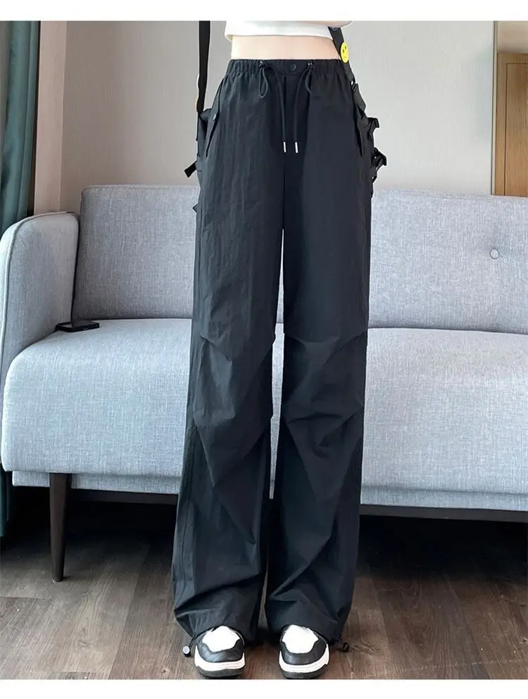 American Work Pants Women's Summer Thin Style New Quick Drying Casual Fashion Ice Silk Sunscreen Sports Pants 2
