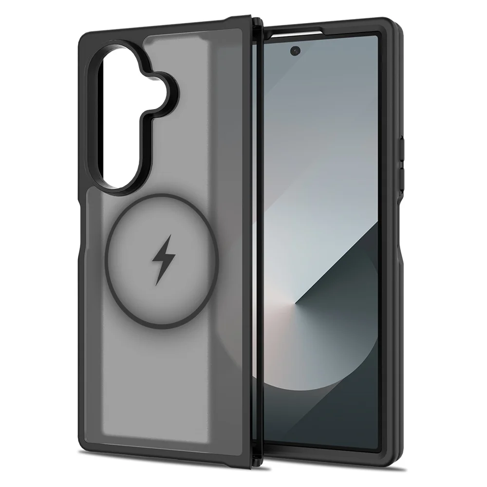 Luxury Flip Cover with Wireless Charging Support