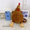 Simulated Funny Hen Plush Creative Cute Toy Bag Doll Birthday Gift Women Hand Bags 3