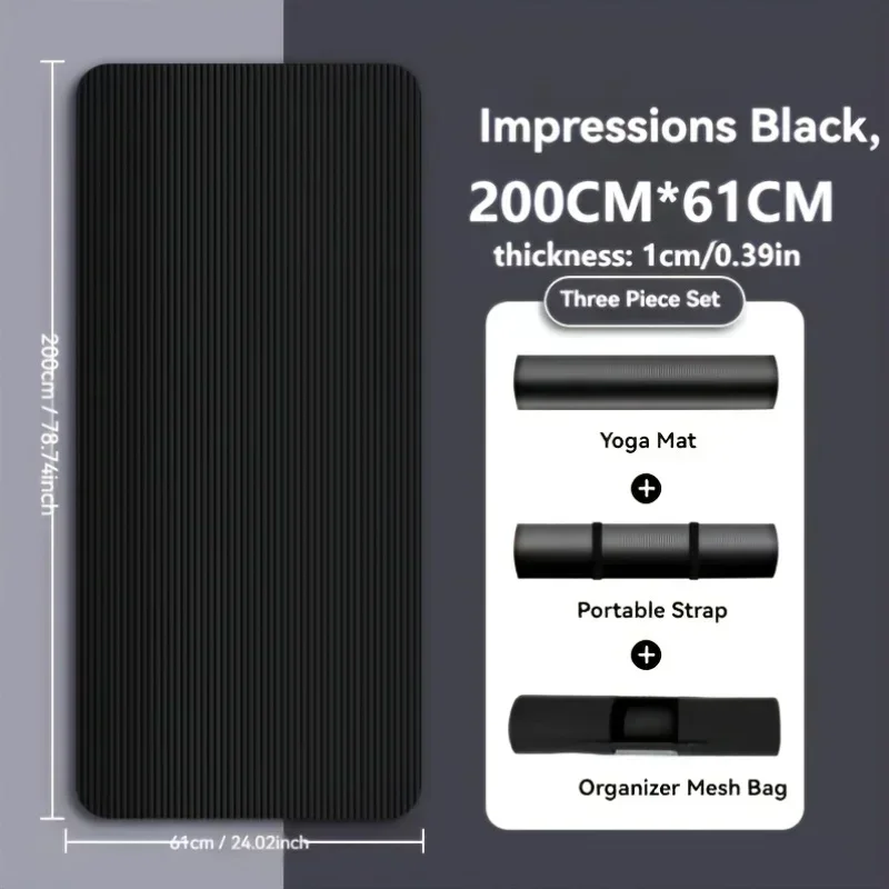 Thick Non-Slip Yoga Mat 2