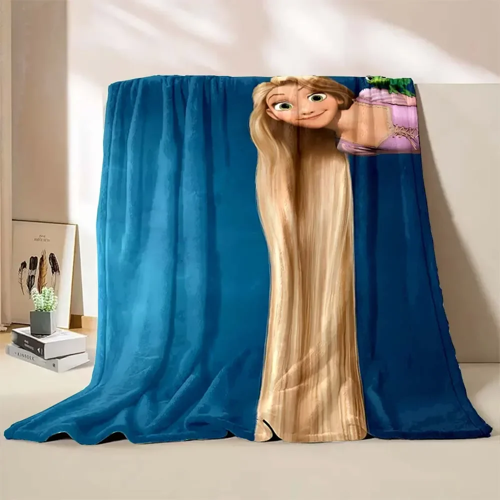 Disney Rapunzel Princess Soft Blanket Fluffy Soft Throw Camping Blanket for Children Sofa Throw Quilt Thin Blanket Fashion Gift 2