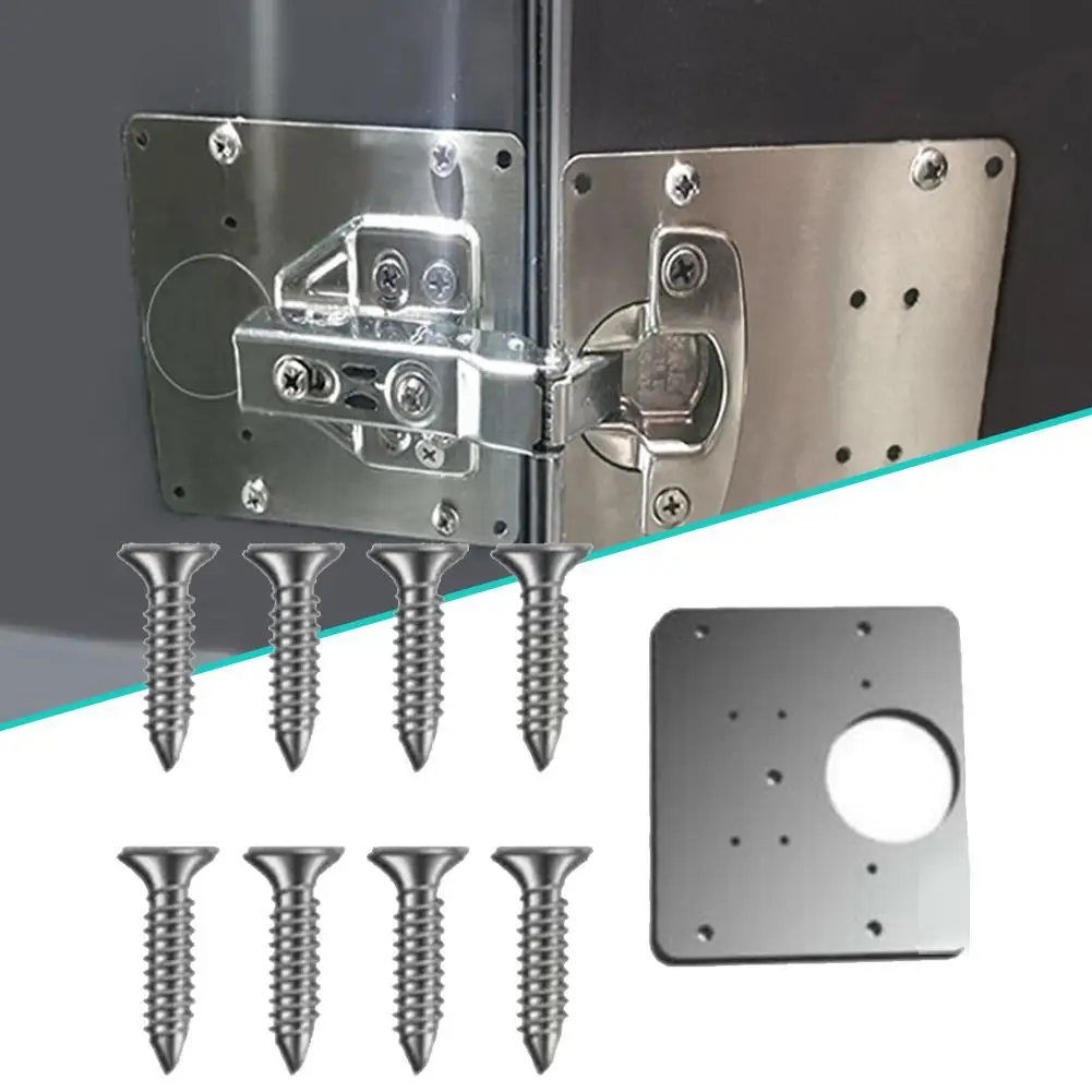 Steel Cabinet Repair Plate Hinge Plate Cabinet Door Hinger Install Backing Hinge Repair Artifact