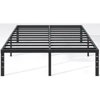 Metal Bed Frame,Queen Size Bed Frame with Storage Space,Heavy Duty Sturdy Mattress Foundation 1