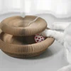 1/2pcs Magic Organ Cat Toy Cats Scratcher Scratch Board Round Corrugated Scratching Post Toys Cats Grinding Claw Cat Accessories 3