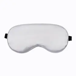Luxurious Silk Sleep Mask - Soft Eye Cover (Silver)