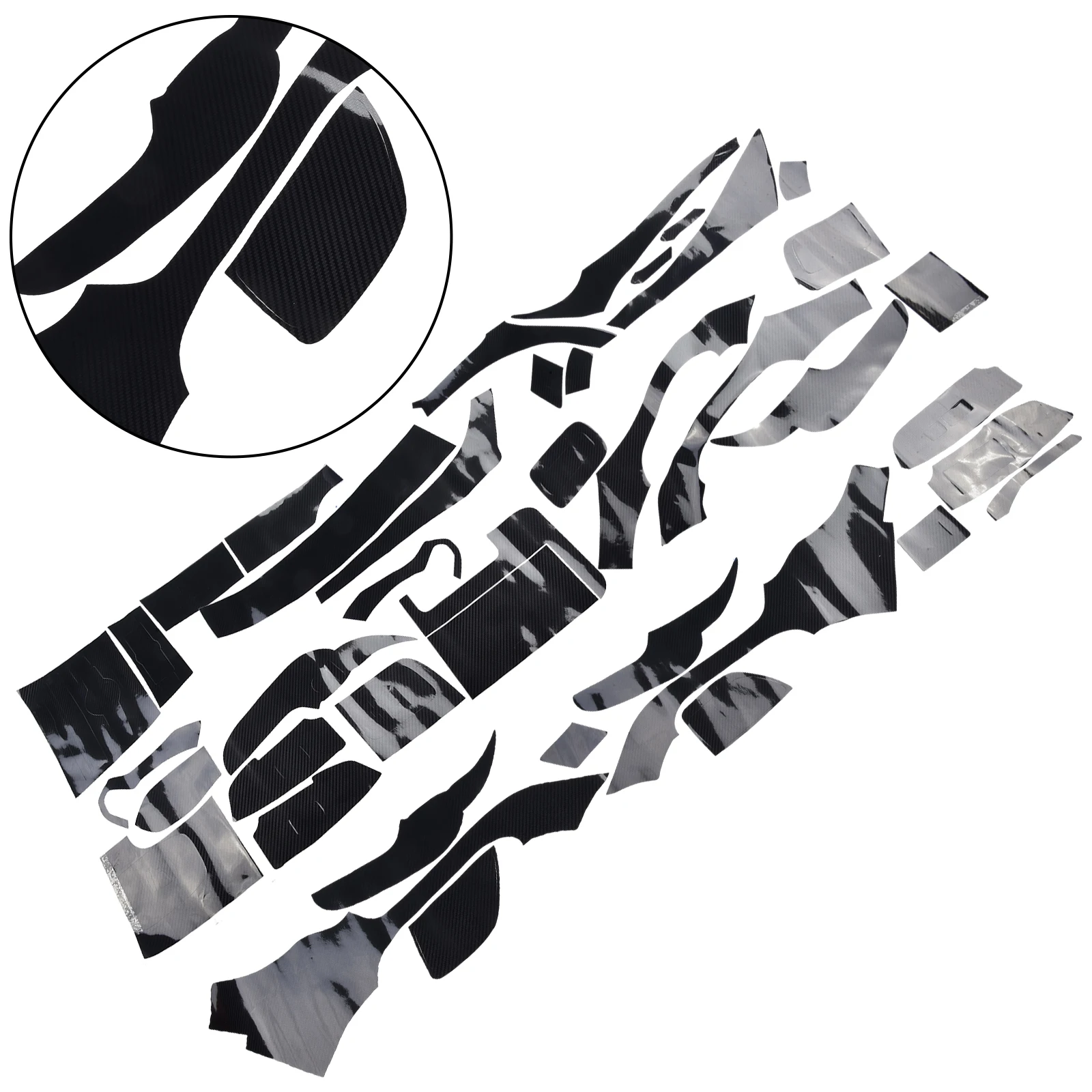 

1 шт., наклейка для украшения салона автомобиля, из углеродного волокна