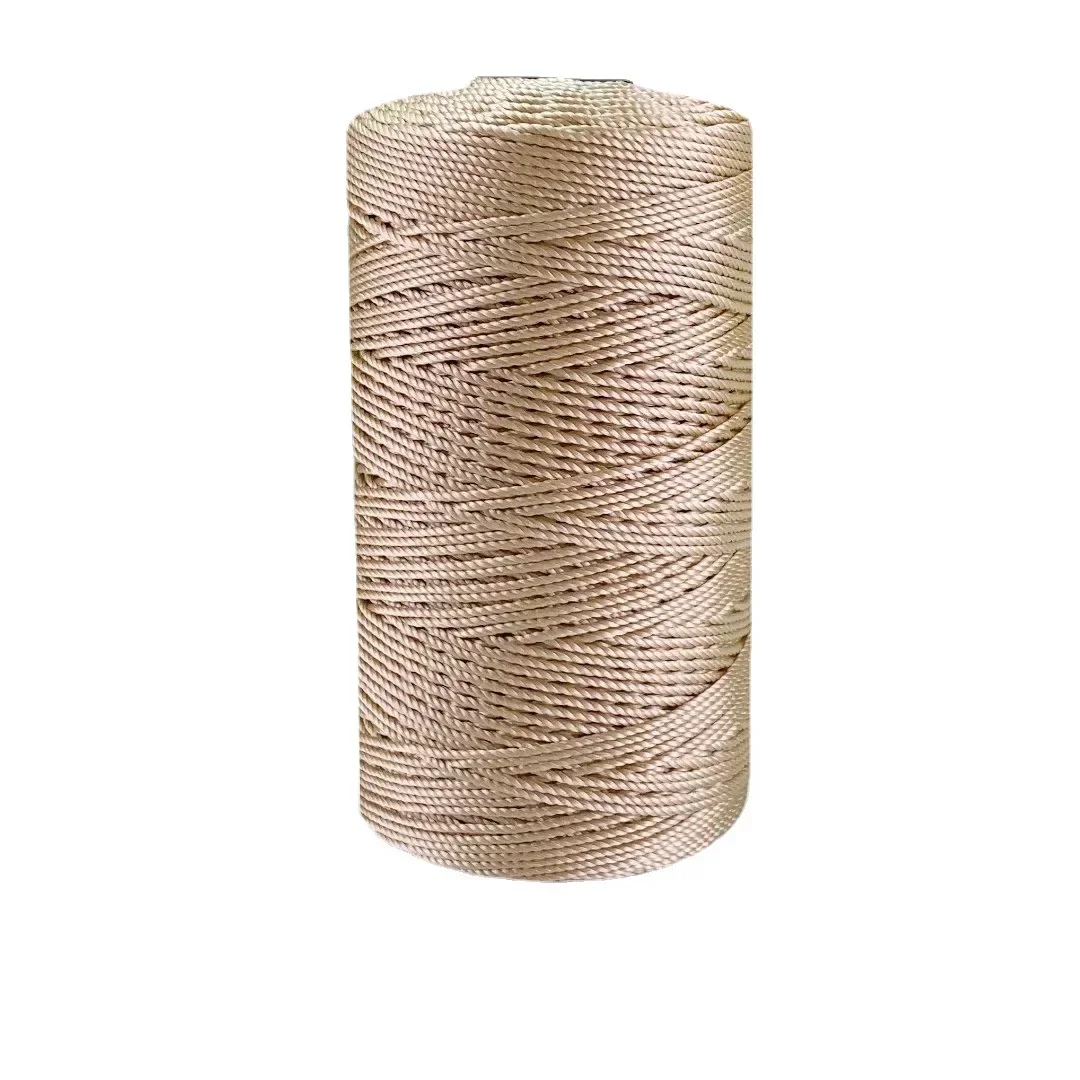 100G Polypropylene Fibre Wire Yarn for Crafts and DIY Projects Triple Twisted Mercerized Yarn for Hats, Shoes Yarn Wholesale