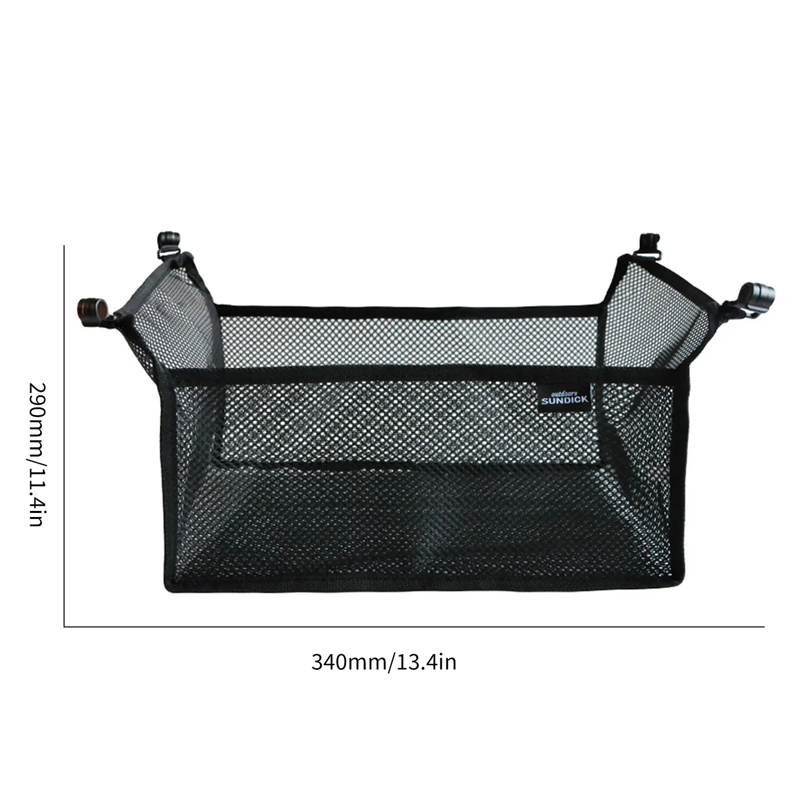 Camping Foldable Table Storage Net Bag Mesh Basket Organizer Foldable Table Netting Bag Under Table Storage Bag for Camping