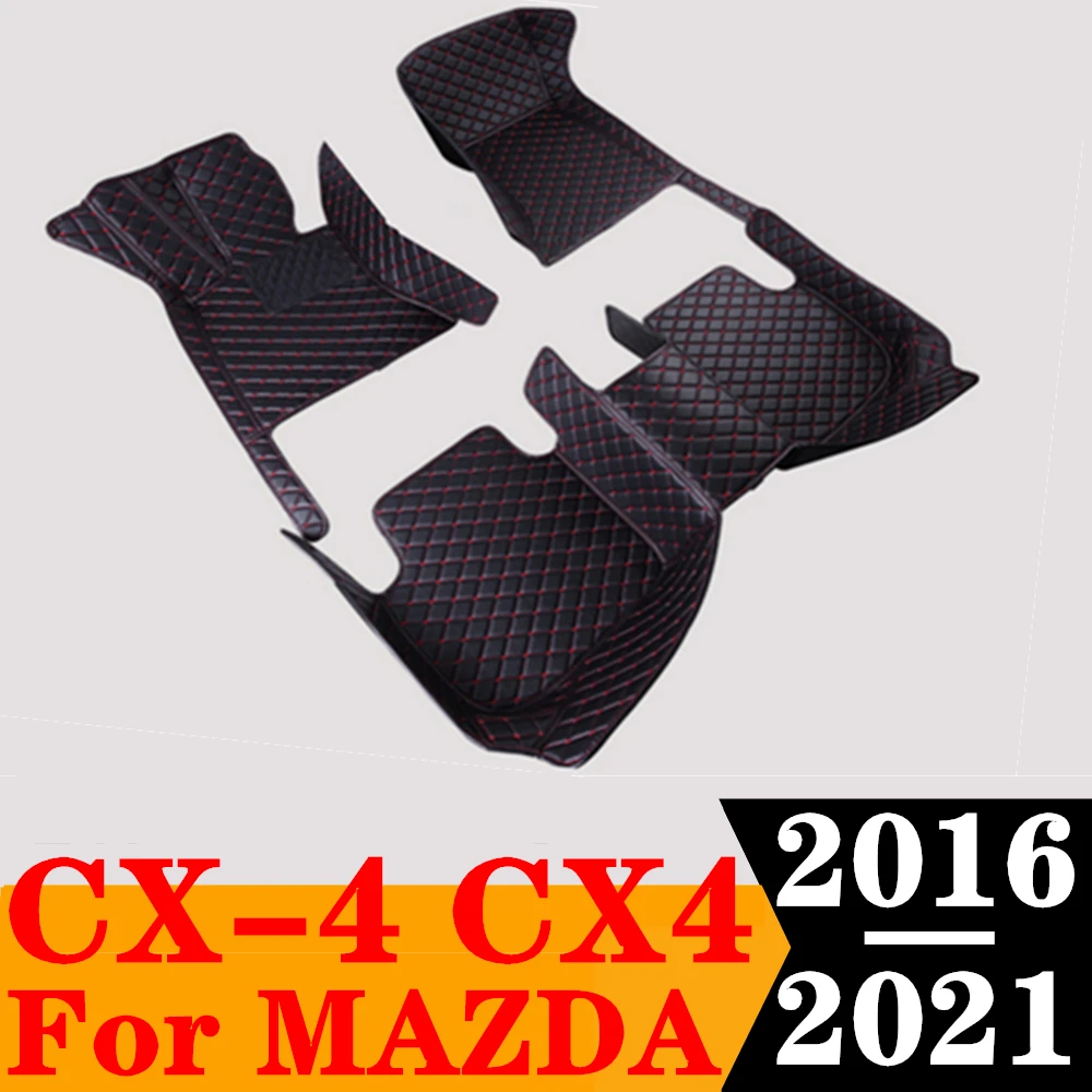 

Car Floor Mats For MAZDA CX-4 CX4 2021 2020 2019 2018 2017 2016 Custom Fit FloorLiner Auto Foot Pads Carpet Cover Interior Parts