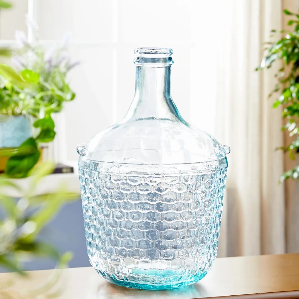 

17 испанская синяя ваза из переработанного стекла с текстурой пузырьков доска для букв настенная художественная комната Дизайнерские деревянные доски для дома и украшения