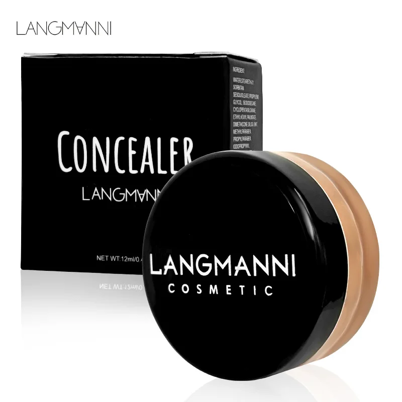 Langmanni 12 Color Concealer Toning, Moisturizing, Brightening, Long-lasting, Waterproof, Non-Removing Liquid Foundation Makeup 5