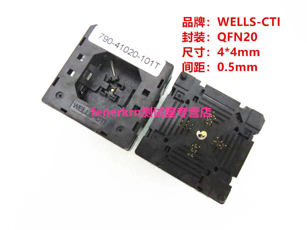 Opentop WELLS-CTI 테스트 블록 790-41020-101T 프로그래밍 블록 790-61020-101T 번인 블록 QFN20 소켓 테스트 벤치