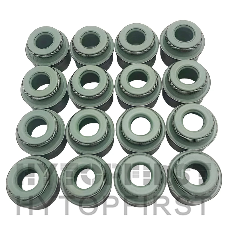 16PCS/SET High quality Valve Oil Seal 095640 095638 0956.40 0956.38 For Peugeot 206 207 301 308S 408 Citroen Size 6*8.8*5/10.2mm