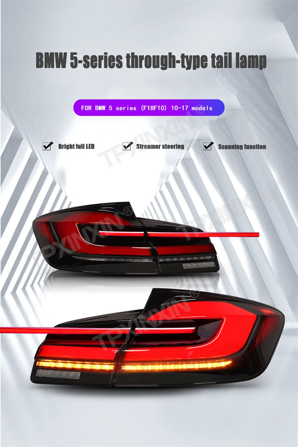 

Задние фонари для BMW 5 серии F10 F18 2010-2017, задние фонари, полная яркость, автомобильные аксессуары