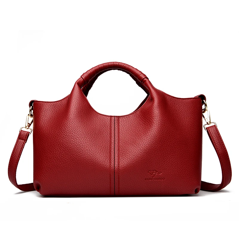 ตัวเลือกสินค้า กระเป๋าหนัง Tote แฟชั่นผู้หญิง ความจุใหญ่ ไหล่เดี่ยว Crossbody