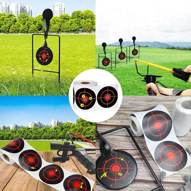Shooting Reactive Practice Training Splatter Splash Paper 50/100/200Pcs Per Roll 3inch Adhesive Shooting Sticker Targets
