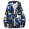 Spring Men's Windbreakers Casual Hooded Jacket New Cool Waterproof Coat Male Outerwear Men's CLothing Plus Size