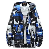 Spring Men's Windbreakers Casual Hooded Jacket New Cool Waterproof Coat Male Outerwear Men's CLothing Plus Size