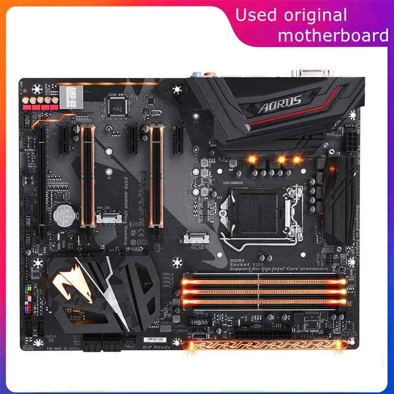Usato Lga 1151 Per Intel Z370 Z370 Aorus Ultra Gaming Computer Usb3.0 Sata3 Scheda Madre Ddr4 64G Scheda Madre Desktop