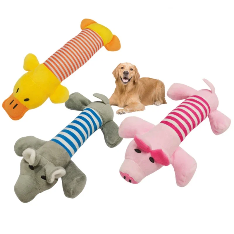 

Pet Dog Toys Squeaker Plush Dolls Dog Supplies For All Puppies Pet Sound Toys Fun Durable Chewing Teething Tools Pet Supplies