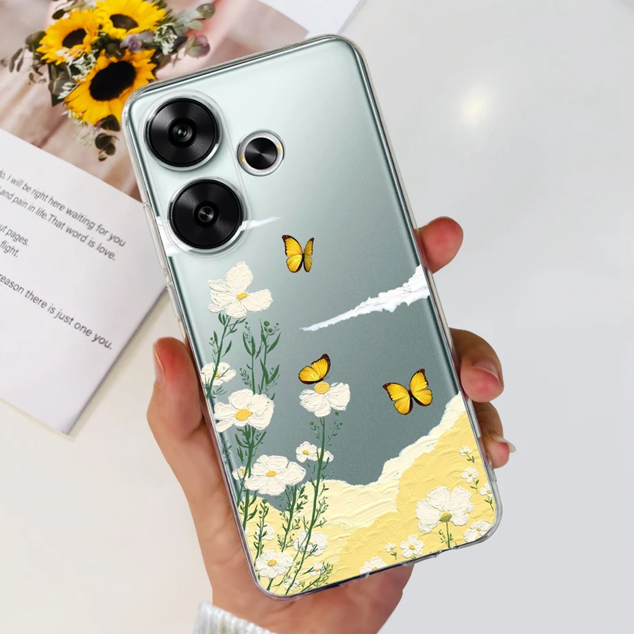 Stylish Painted Soft Silicone Phone Case - 6.79'' Protective Back Cover