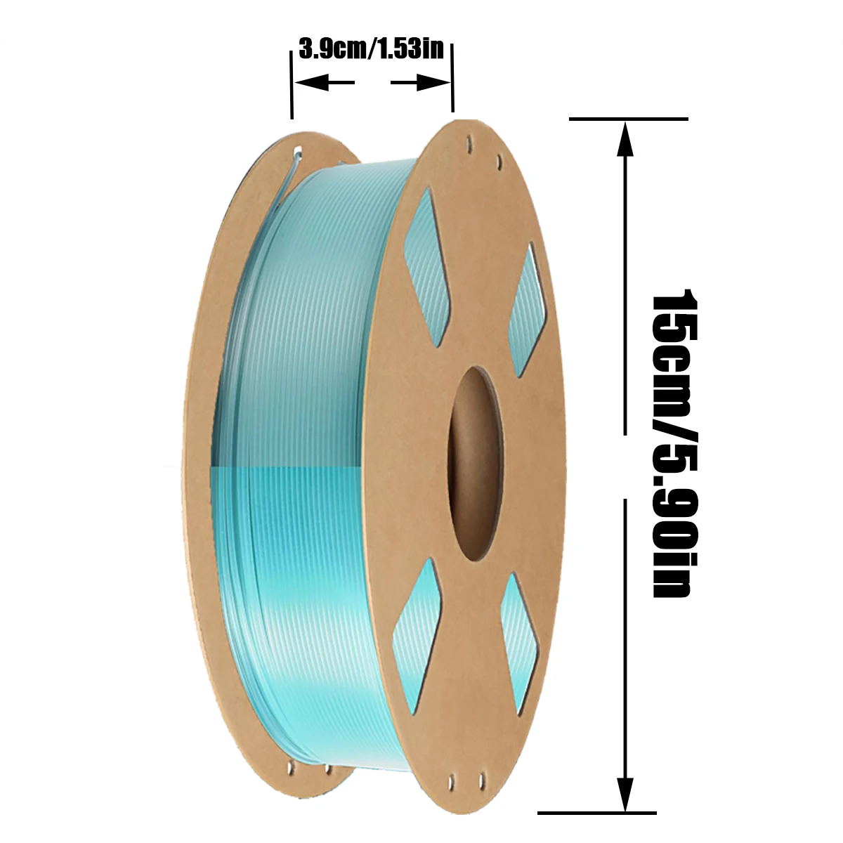 래피드 PLA 1.75mm 야광 블루/그린, 어둠 속에서 빛나는, ±0.02mm 정확도, 200g/250g/500g/1000g 스풀, 밝고 오래 지속되는 빛