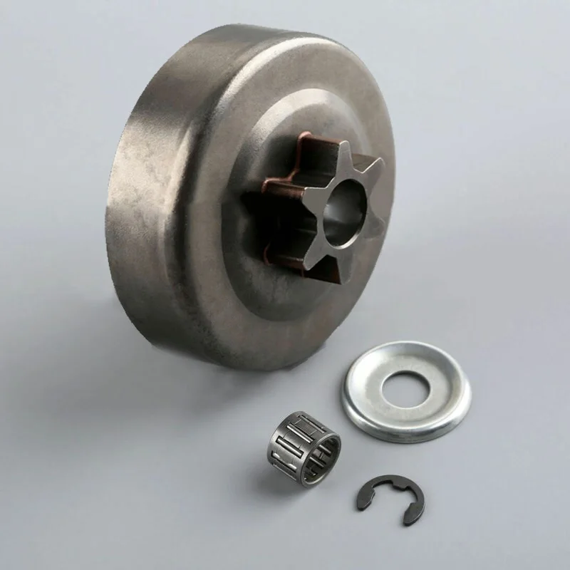 3/8 Pitch 6t Clutch Drum Sprocket Washer Eclip Kit For Stihl Ms170 18